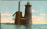 Norman Parkinson Whaleback Lighthouse, Portsmouth, New Hampshire painting
